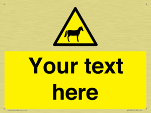 Custom warning horses